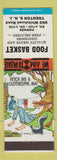 Matchbook Cover - Food Basket Grocery Trenton NJ hillbilly