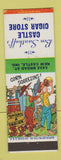 Matchbook Cover - Castle Cigar Store New Castle IN hillbilly
