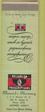 Matchbook Cover - Minnick's Drugs NO TWON WORN