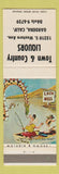 Matchbook Cover - Town and Country Liquors Gardena CA