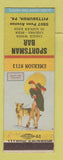 Matchbook Cover - Sportsman Bar Pittsburgh PA pinup Terry Says girlie
