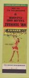 Matchbook Cover - Wm Schwarz Tailor Cleaner Barrington IL pinup