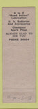 Matchbook Cover - Hospelhorn's Sunoco oil gas York PA pinup