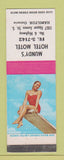 Matchbook Cover - Mundy's Hotel Motel Hamilton ON pinup