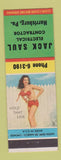 Matchbook Cover - Jack Saul Electrical Contractor Harrisburg PA pinup