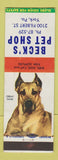 Matchbook Cover - Beck's Pet Shop York PA Great Dane