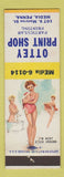 Matchbook Cover - Ottey Print Shop Media PA pinup
