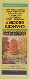 Matchbook Cover - Chance's Grocery Knightstown IN
