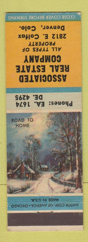 Matchbook Cover - Associated Real Estate Company Denver Colorado Colfax