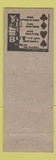 Matchbook Cover - Jones Pulmotor Arch Support