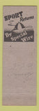 Matchbook Cover - Capitol Tavern Austin TX