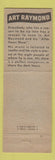 Matchbook Cover - WPEN Radio Philadelphia PA Art Raymond
