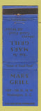 Matchbook Cover - Mars Grill Washington DC
