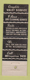 Matchbook Cover - Liberty Valet Service Cleaning Washington DC?