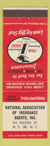 Matchbook Cover - National Association of Insurance Agency New York City