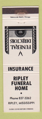Matchbook Cover - Ripley Funeral Home Ripley MS