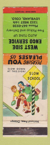 Matchbook Cover - West Side Enco oil gas Loveland Colorado WORN