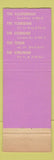 Matchbook Cover - Maisel Restaurants Egg Mountain New York City
