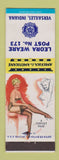 Matchbook Cover - American Legion Versailles IN pinup