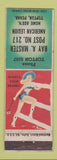 Matchbook Cover - American Legion Ray Master Post Topton PA pinup