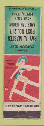 Matchbook Cover - American Legion Ray Master Post Topton PA pinup