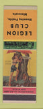 Matchbook Cover - Legion Club Blooming Prairie MN pinup
