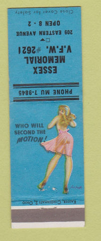 Matchbook Cover - VFW Essex Memorial pinup