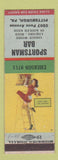 Matchbook Cover - Sportsman Bar Pittsburgh PA pinup Terry Says girlie