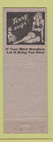 Matchbook Cover - Sportsman Bar Pittsburgh PA pinup Terry Says girlie