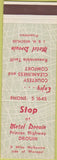 Matchbook Cover - Motel Drouin Austrailia SAMPLE