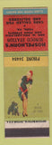 Matchbook Cover - Hospelhorn's Sunoco oil gas York PA pinup
