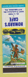 Matchbook Cover - Howard's Cafe Pittsburgh PA