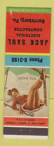 Matchbook Cover - Jack Saul Electrical Contractor Harrisburg PA pinup