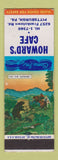 Matchbook Cover - Howard's Cafe Pittsburgh PA