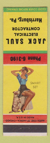 Matchbook Cover - Jack Saul Electrical Contractor Harrisburg PA pinup