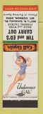 Matchbook Cover - Tim and Ed's Carry Out Mount Vernon OH pinup