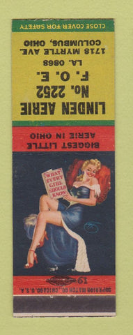 Matchbook Cover - Eagles Club Columbus OH Linden Aerie pinup