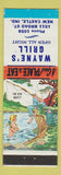 Matchbook Cover - Wayne's Grill New Castle IN