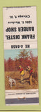Matchbook Cover - Frank Distel Barber Shop Chicago IL WEAR