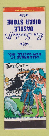 Matchbook Cover - Castle Cigar Store New Castle IN hillbilly