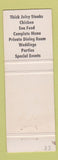 Matchbook Cover - Riverview Inn Restaurant Fond Du Lac WI Duluth MN