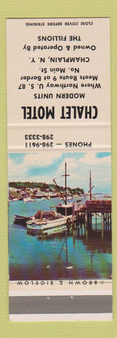 Matchbook Cover - Chalet Motel Champlain NY