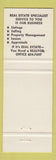 Matchbook Cover - Hornor Real Estate Clarksburg WV
