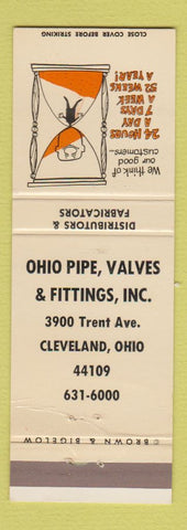 Matchbook Cover - Ohio Pipe Valves and Fittings Cleveland OH