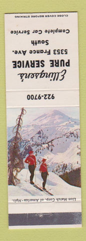 Matchbook Cover - Ellingsen's Pure oil gas