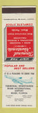 Matchbook Cover - Terminal Newstands Miami FL Airport