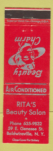 Matchbook Cover - Rita's Beauty Salon Baldwinsville NY