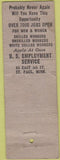 Matchbook Cover - United States Employment Service St Paul MN WORN