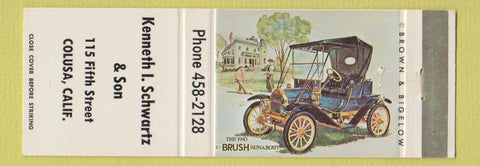 Matchbook Cover - Kenneth Schwartz Machine Shop Colusa CA #2