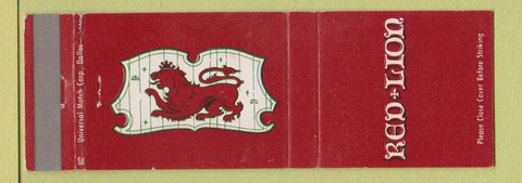 Matchbook Cover - Red Lion Waco TX restaurant
